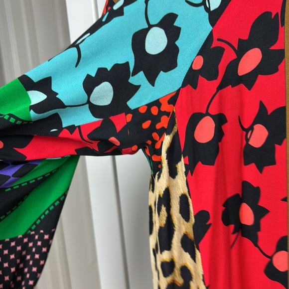 Alice + Olivia Jetti Raglan Sweatshirt Dress Multicolor - Size XS - Picture 5 of 13